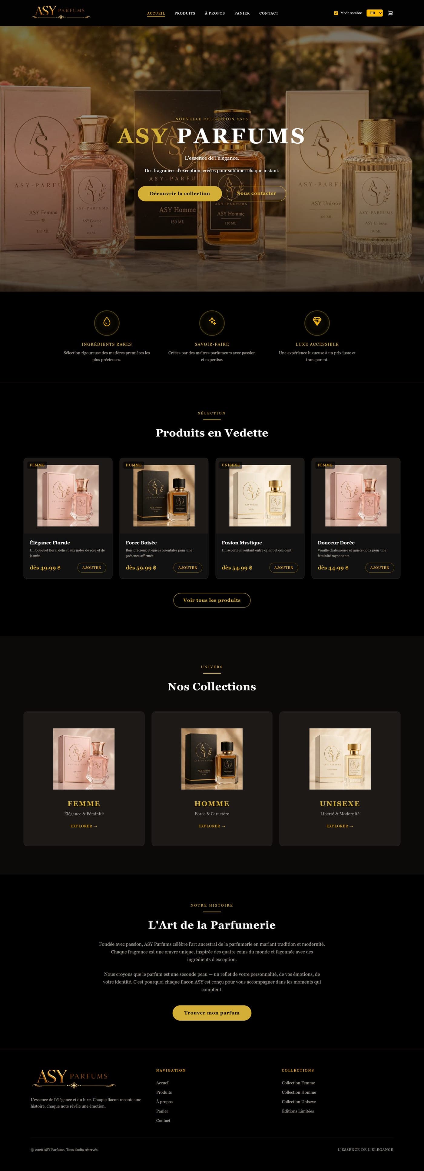 Asy Parfums — page complète
