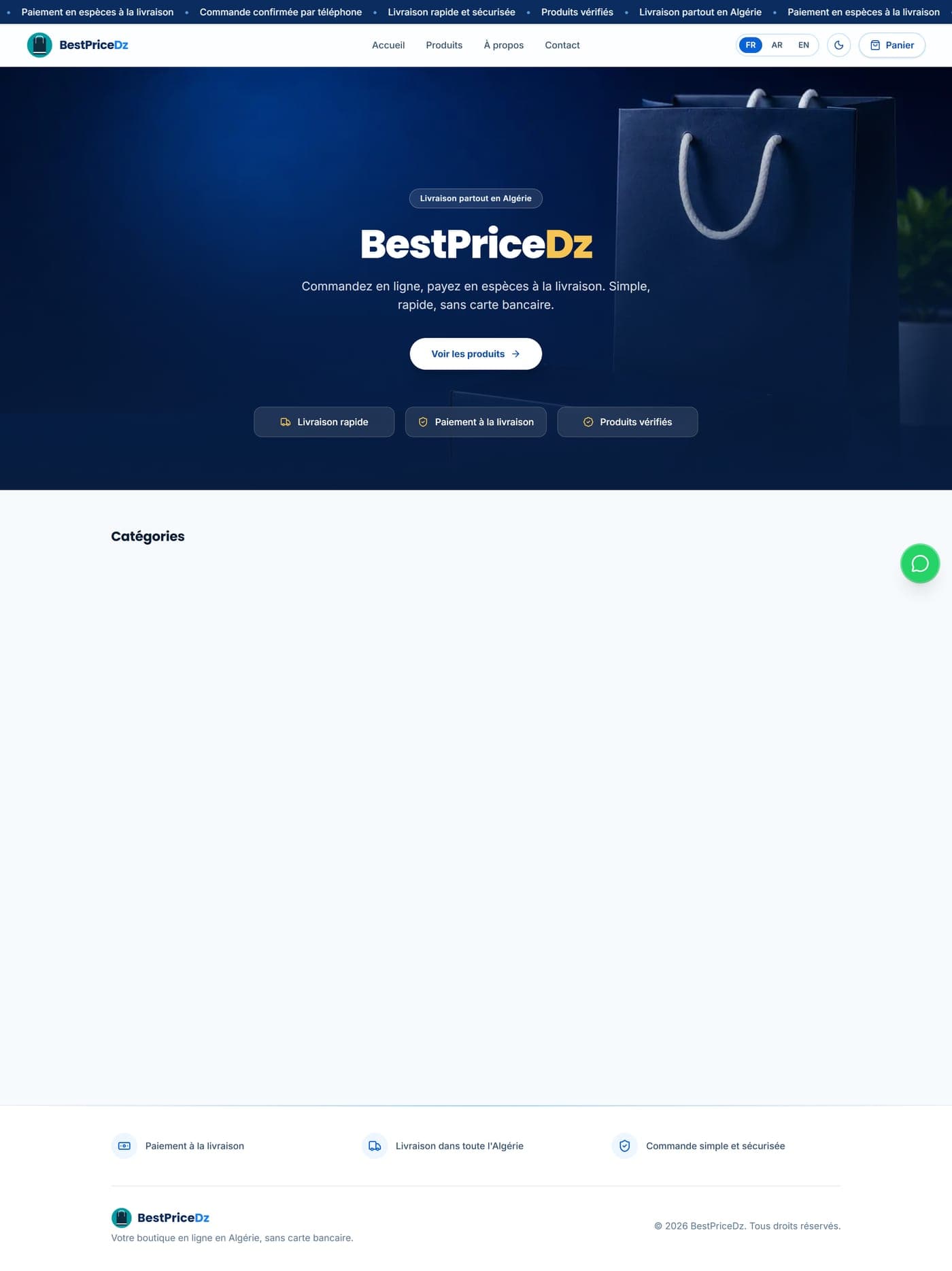 BestPricedz — page complète