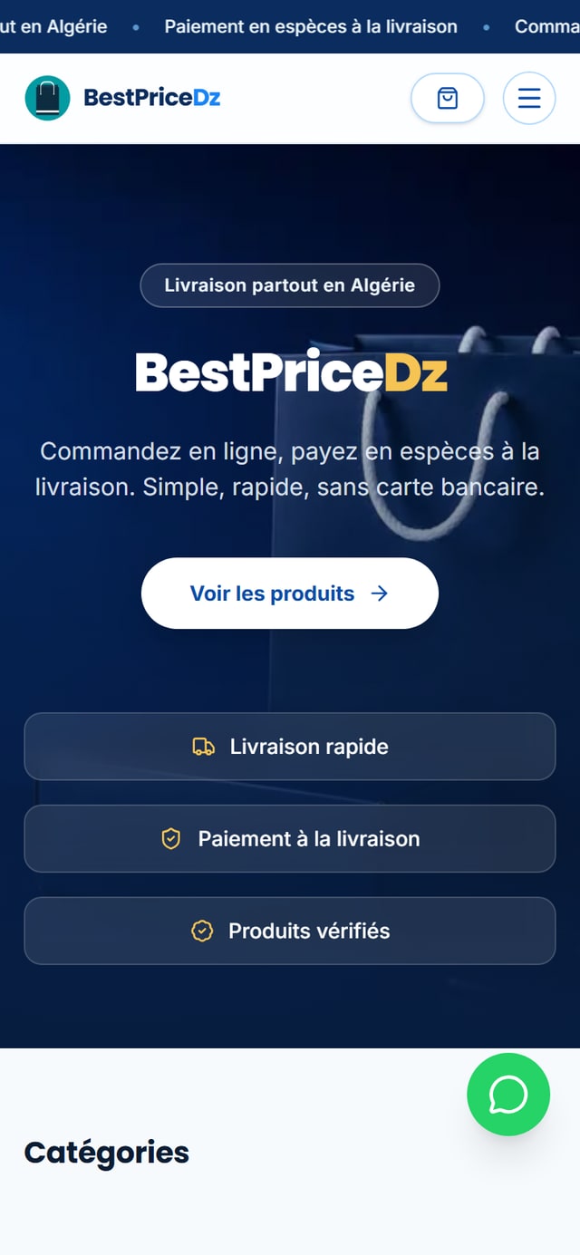BestPricedz — version mobile